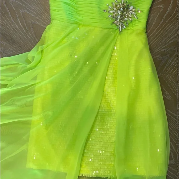 Lime Green Prom Dress Short Sherri Hill 56482 Dress | Sherri Hill Dresses